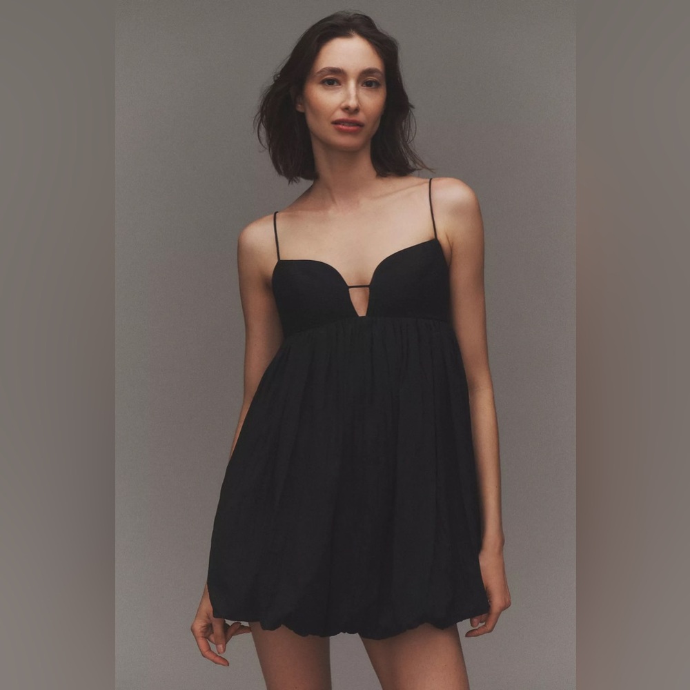 Acler Palermo Sleeveless Sweetheart Bubble-Hem Taffeta Mini Dress NWT